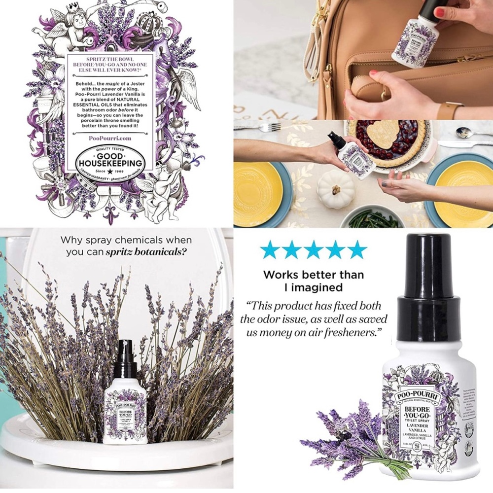 Poo-Pourri® Before-You-Go®Toilet Spra in Citrus/Lavender Vanilla (Never Opened!)